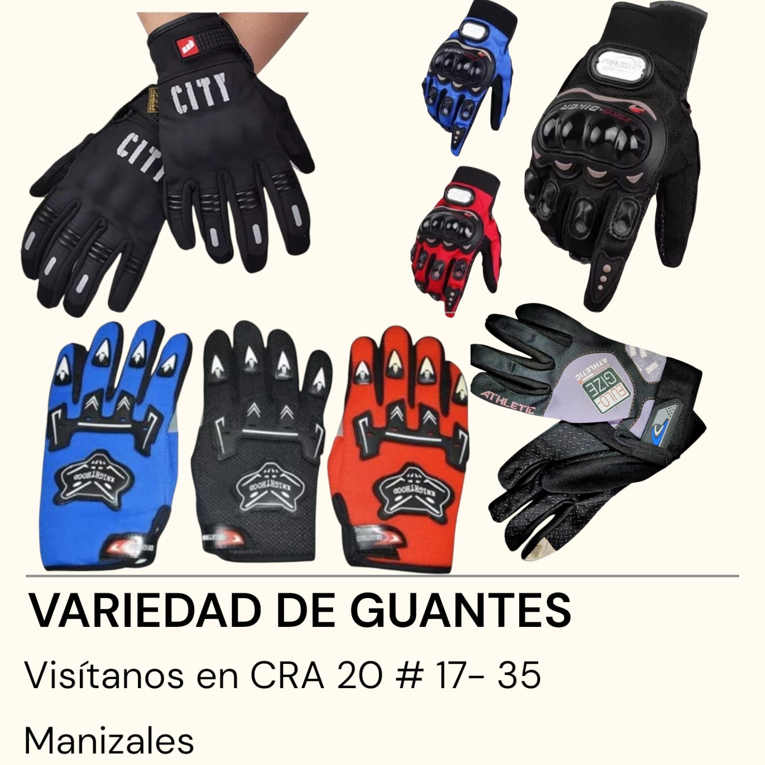 VARIEDAD DE GUANTES